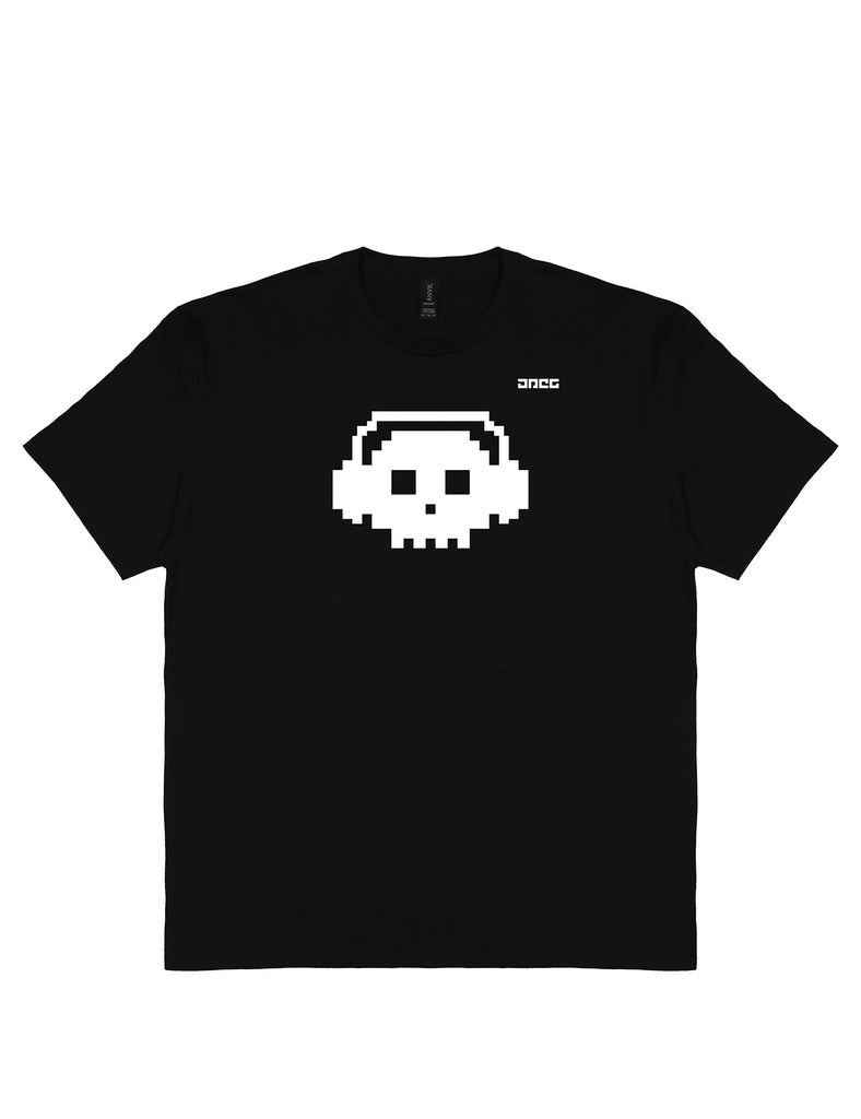 Skull Headphones Unisex T-Shirt - JPEG Cyber Store Goth Geek Alternative Clothing