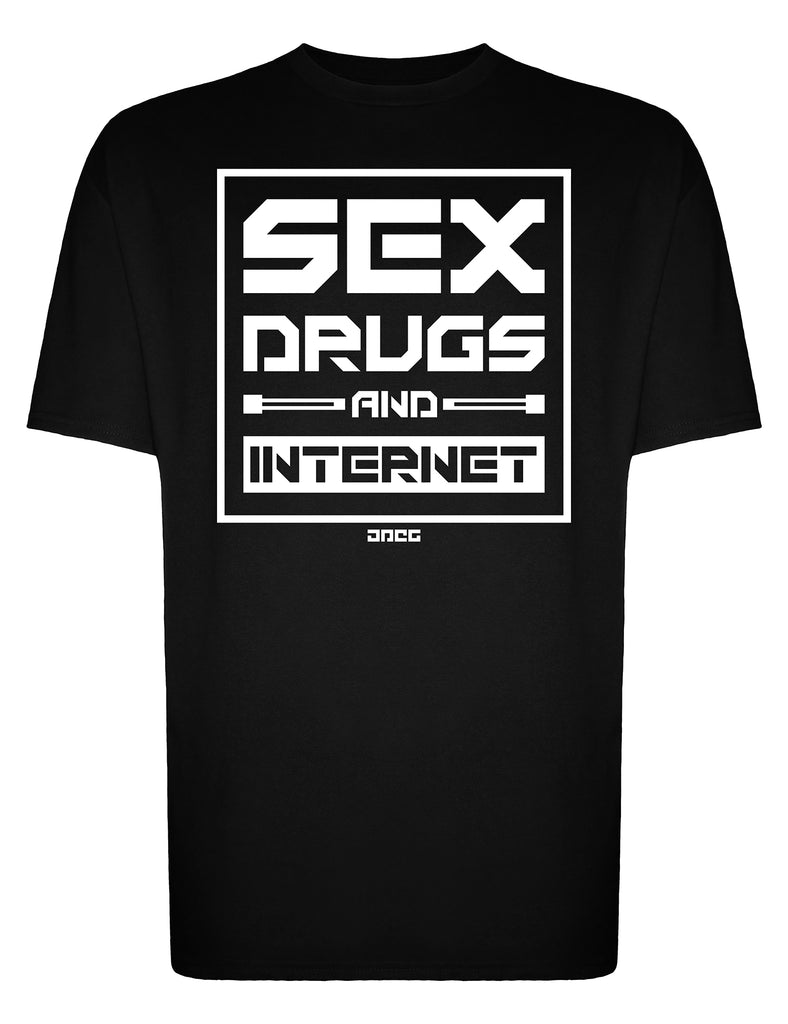 Sex Drugs & Internet Unisex T-Shirt - JPEG Cyber Store Goth Geek Alternative Clothing