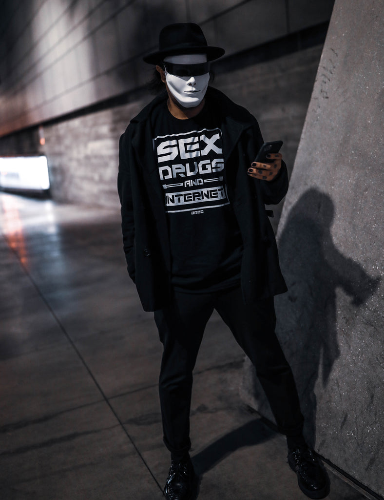 Sex Drugs & Internet Unisex T-Shirt - JPEG Cyber Store Goth Geek Alternative Clothing