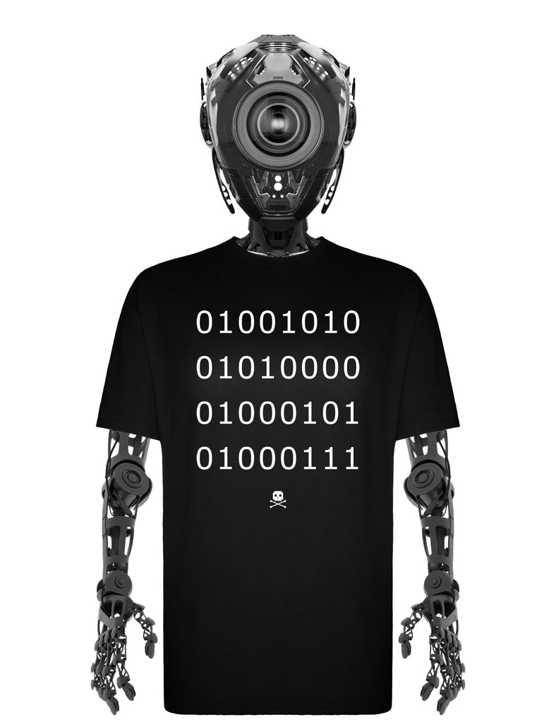 Binary Code Unisex T-Shirt - JPEG Cyber Store Goth Geek Alternative Clothing